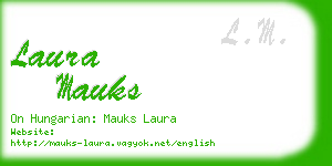 laura mauks business card